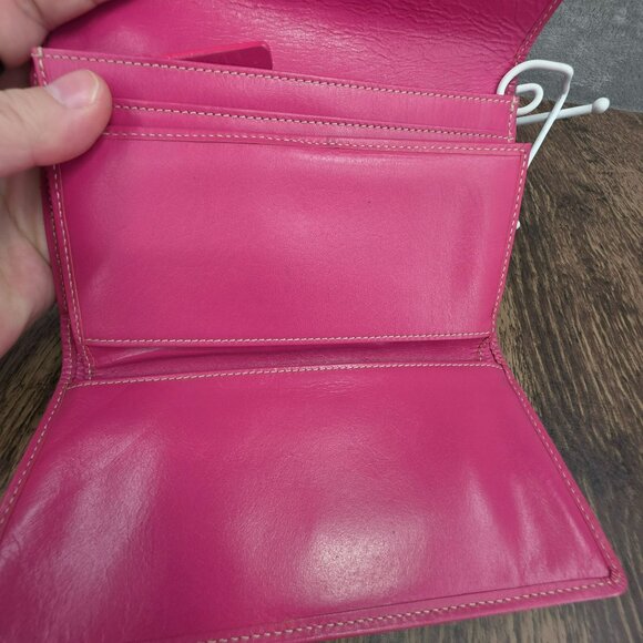 Kate Spade Jane Street Maria Large Wallet Trifold Checkbook Metallic Gold Pink - Picture 8 of 12